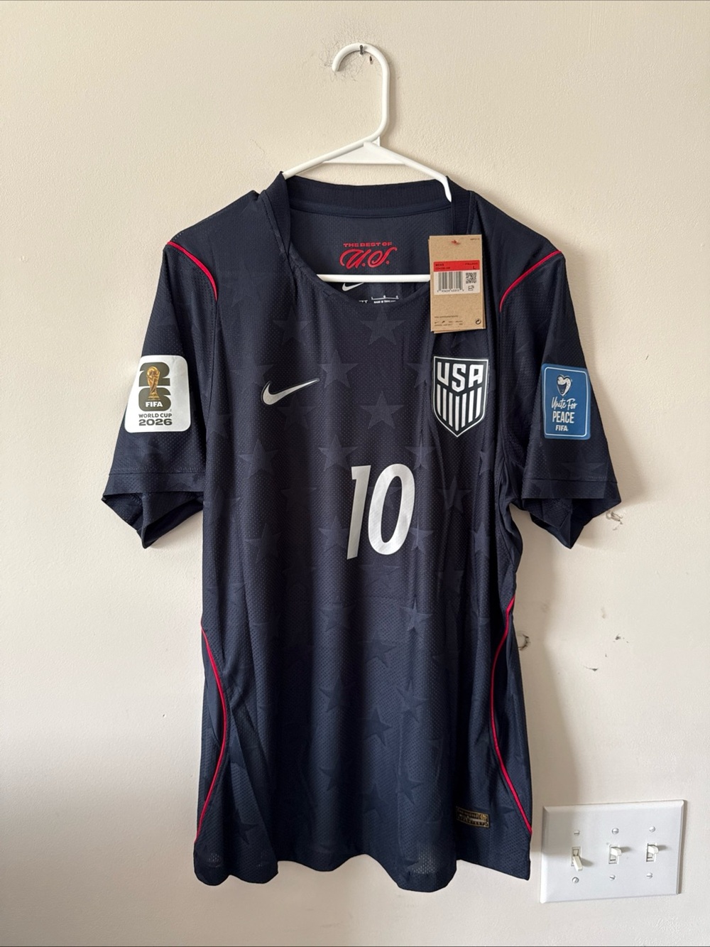 Men’s Nike Christian Pulisic #10 Team USA 2026 Away Jersey Sz L - NWT RARE